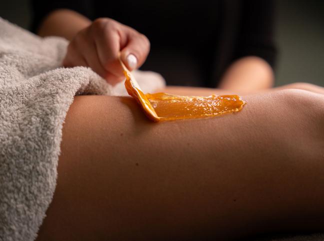 Total leg waxing